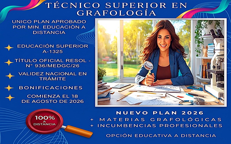 Beneficios Promoción Nueva Carrera Grafología EaD